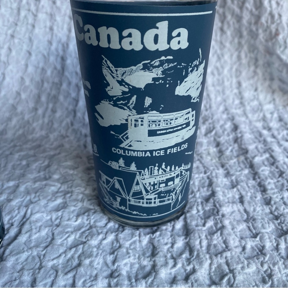 Vintage‎ Barware glasses Jasper Park Alberta Canada souvenir tumblers - Picture 6 of 8